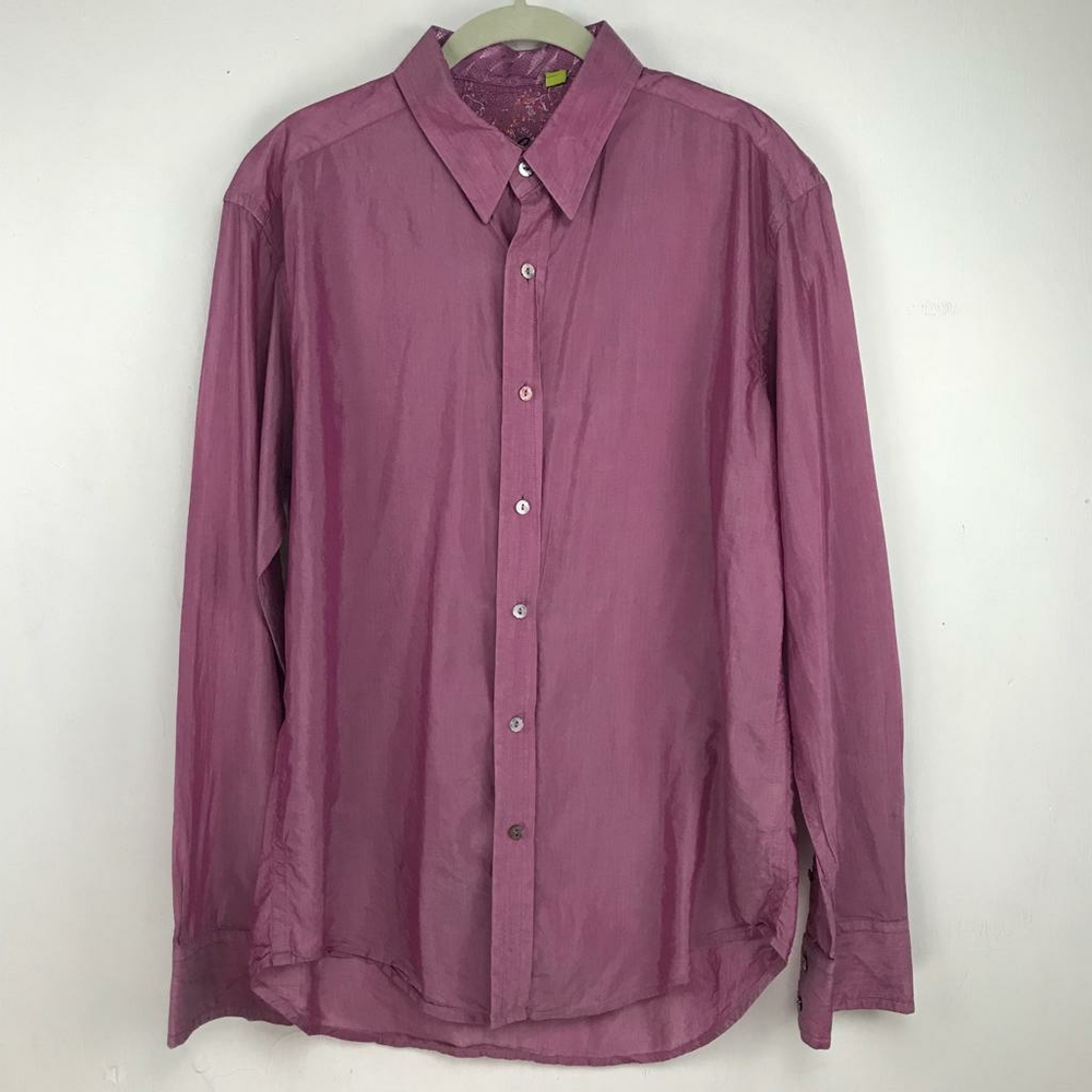 Robert Graham Men's Long Sleeve Shirt Sz L